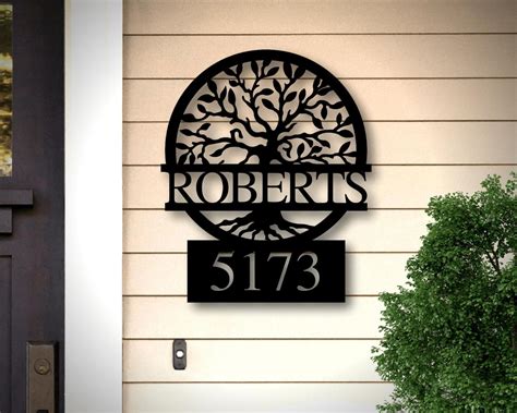 metal address plaques house|decorative metal address signs.